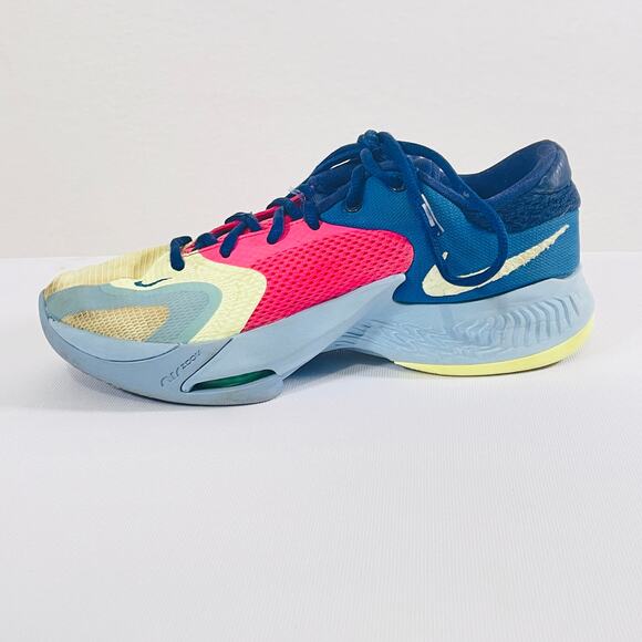 Nike Zoom Freak Basketball Shoes Womens 8 Pink Blue Court Sneakers D09680-400 - Picture 7 of 11
